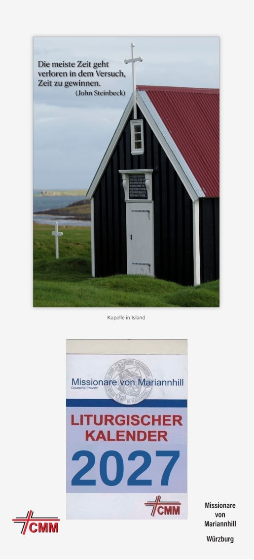 Liturgischer Kalender 2027